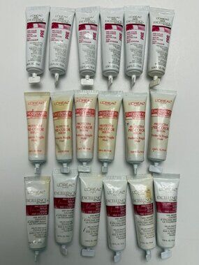 Lot of 18 L’Oréal Excellence Crème Pre-Color Serum 0.34 oz – New Sealed